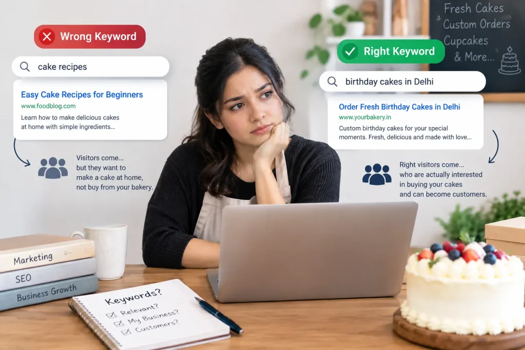 Choosing the Wrong Keyword for a Small Business